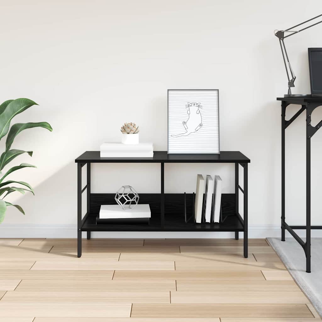 vidaXL Półka na książki Czarny Dąb 82 x 32 x 47 cm