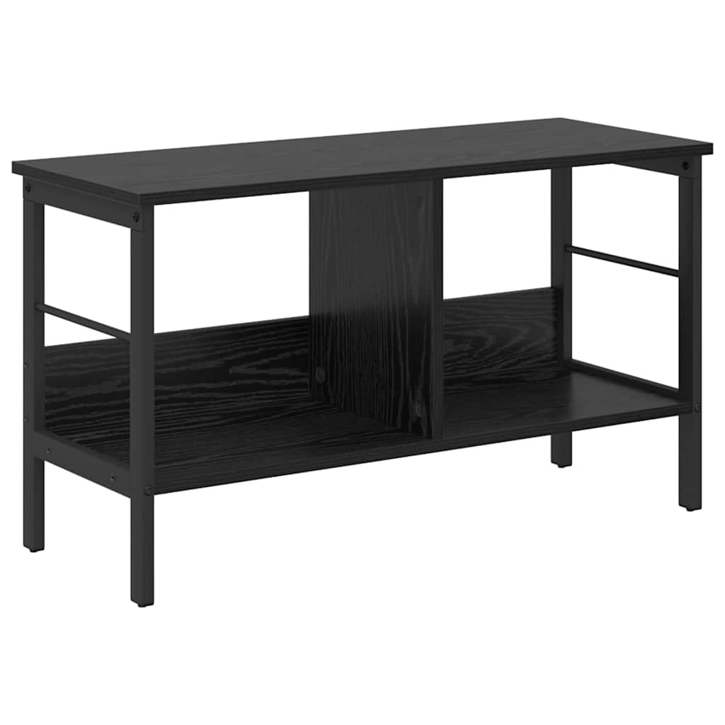 vidaXL Półka na książki Czarny Dąb 82 x 32 x 47 cm