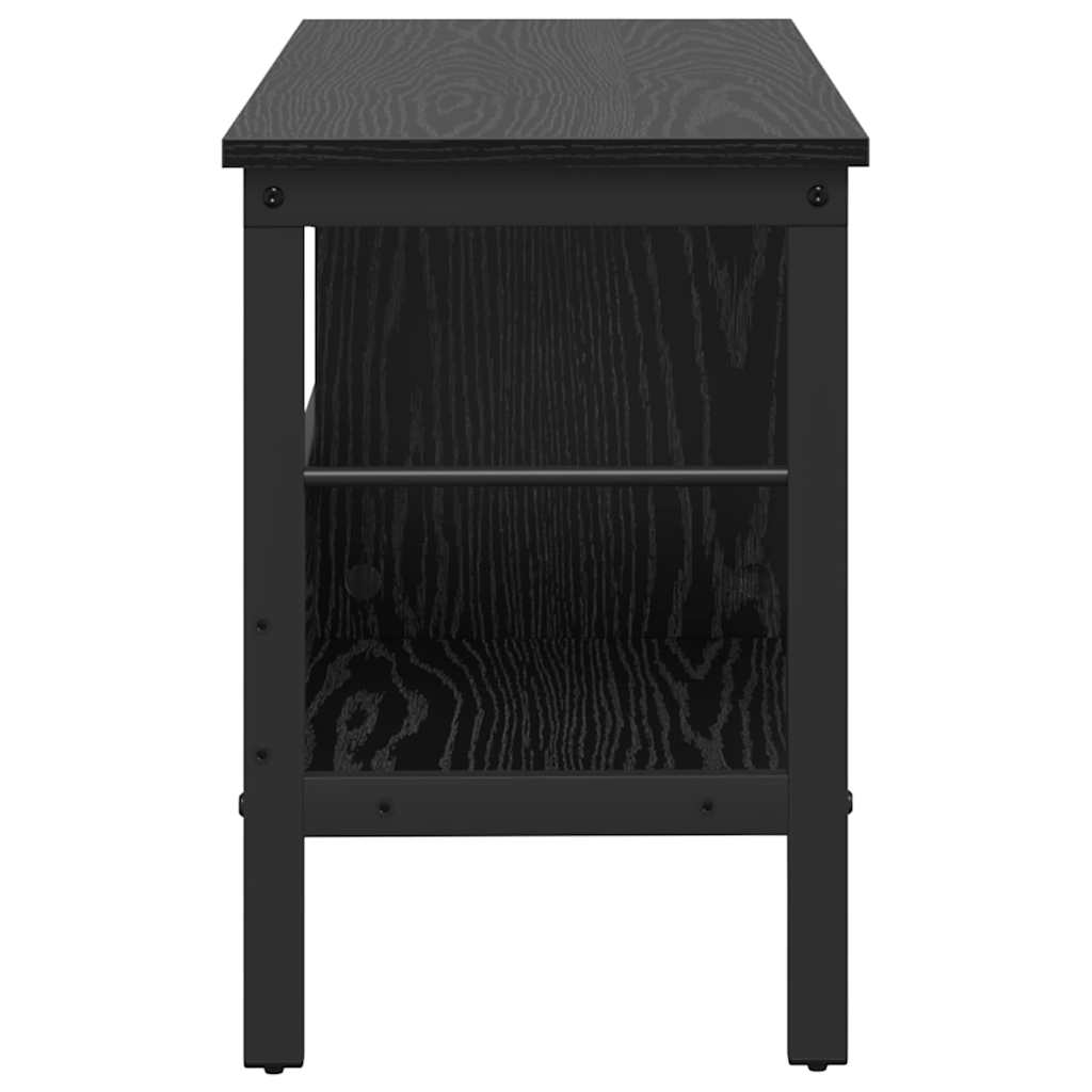vidaXL Półka na książki Czarny Dąb 82 x 32 x 47 cm