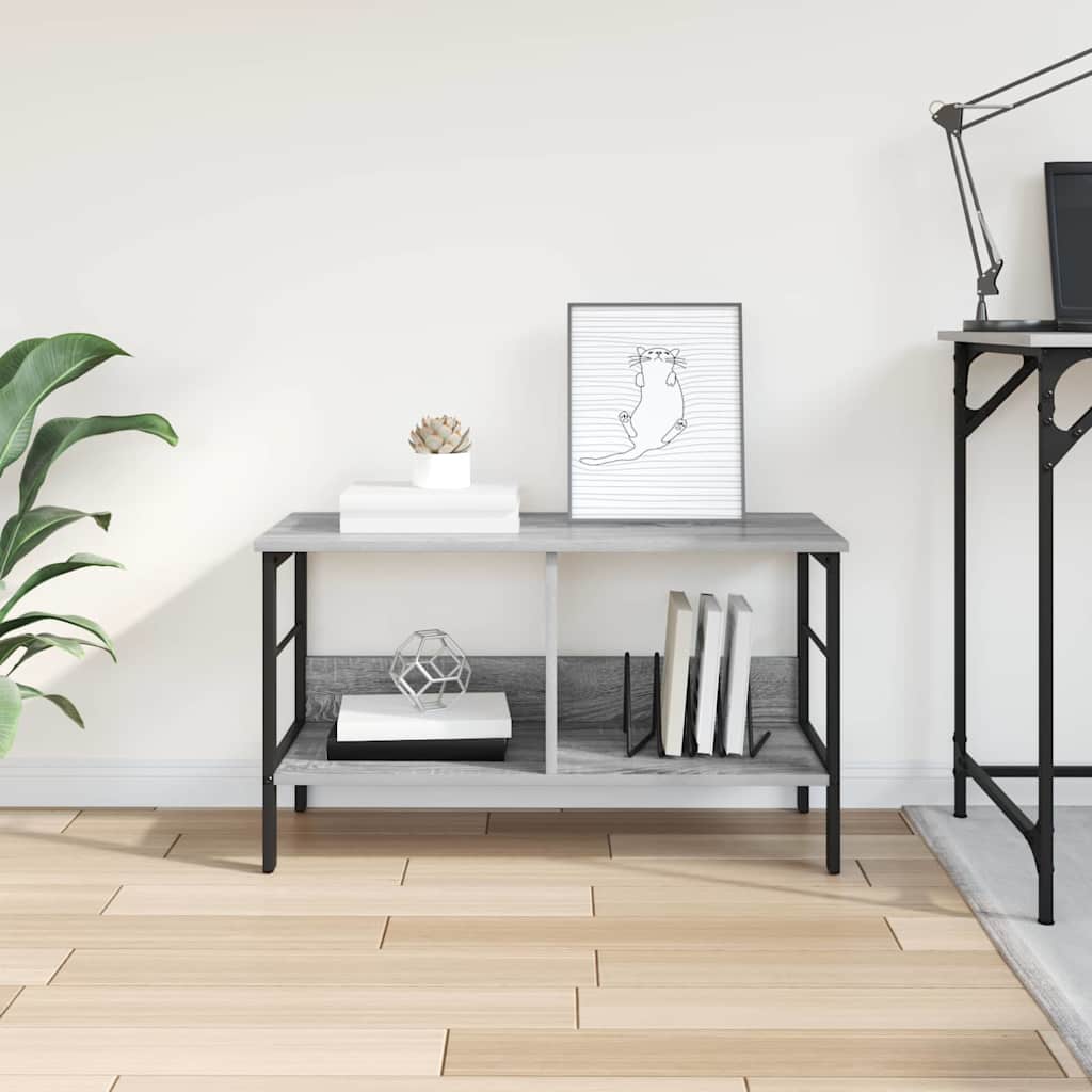 vidaXL Półka na książki Szary Sonoma 82 x 32 x 47 cm