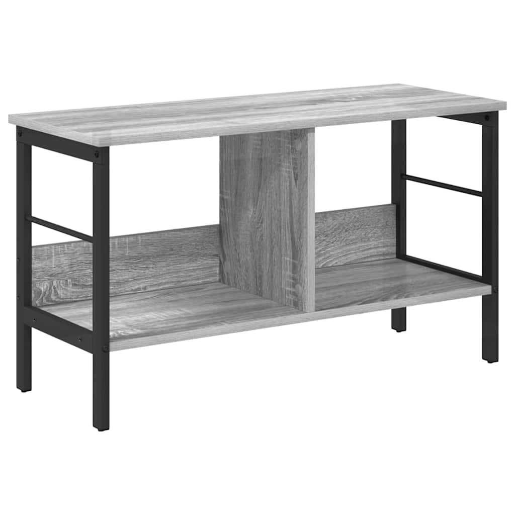 vidaXL Półka na książki Szary Sonoma 82 x 32 x 47 cm