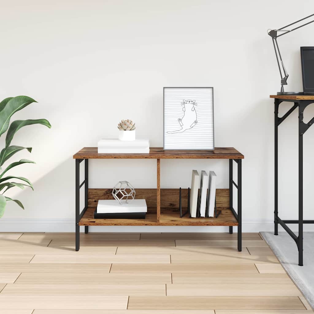 vidaXL Półka na książki Stare drewno 82 x 32 x 47 cm