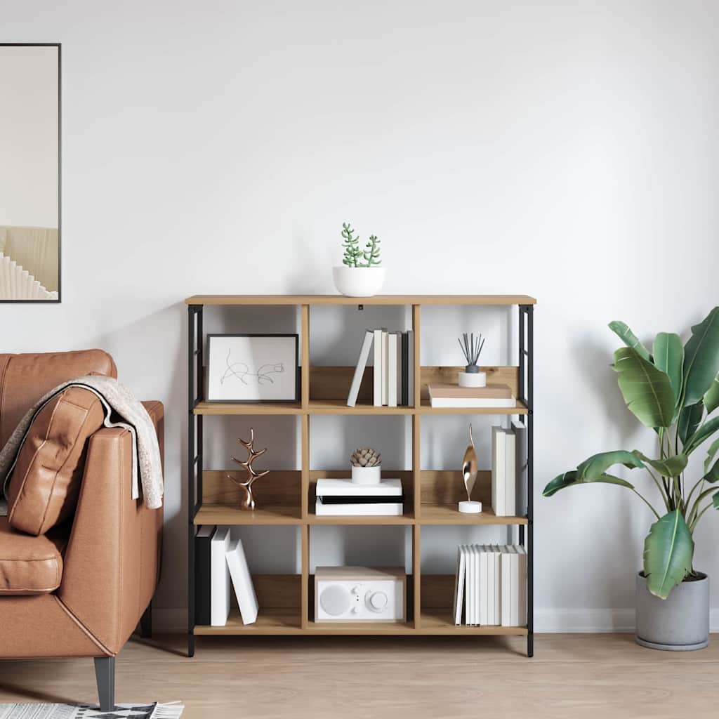 vidaXL Półka na książki Dąb rzemieślniczy 102 x 32 x 104,5 cm
