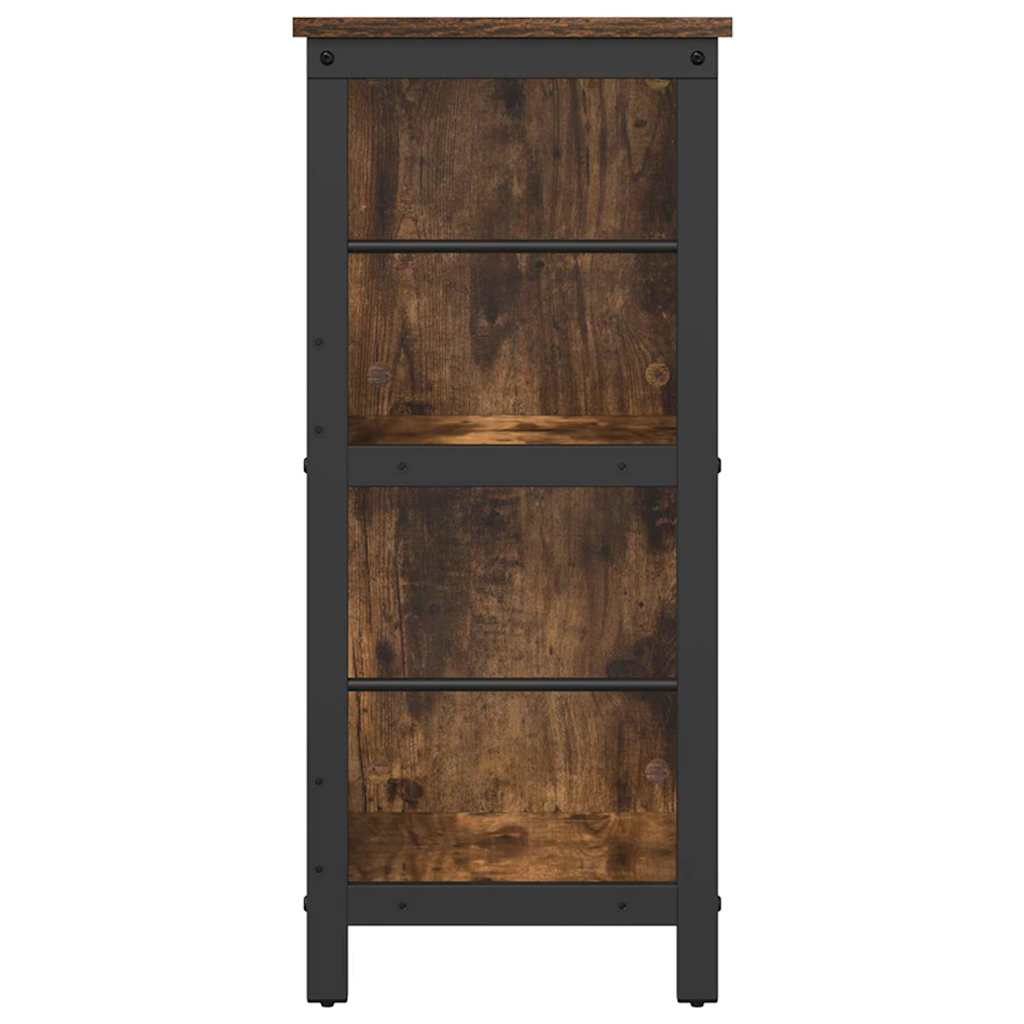 vidaXL Półka na książki Dąb wędzony 102 x 32 x 72,5 cm
