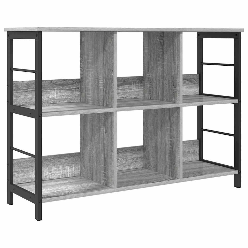 vidaXL Półka na książki Szary Sonoma 102 x 32 x 72,5 cm