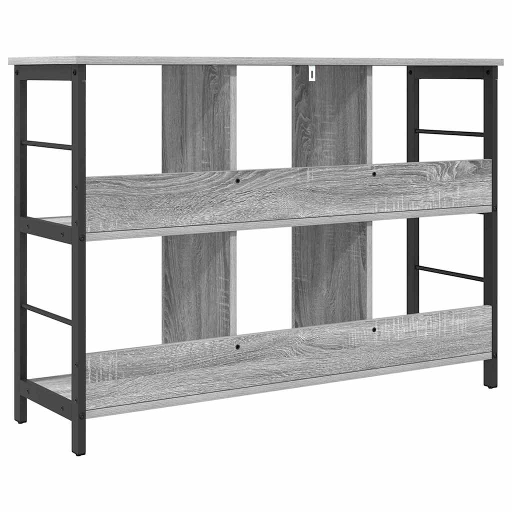 vidaXL Półka na książki Szary Sonoma 102 x 32 x 72,5 cm
