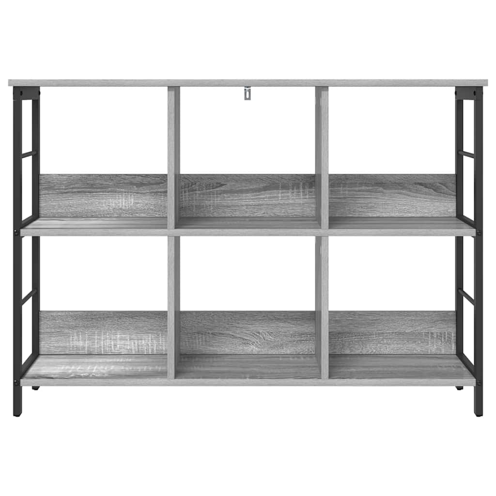 vidaXL Półka na książki Szary Sonoma 102 x 32 x 72,5 cm