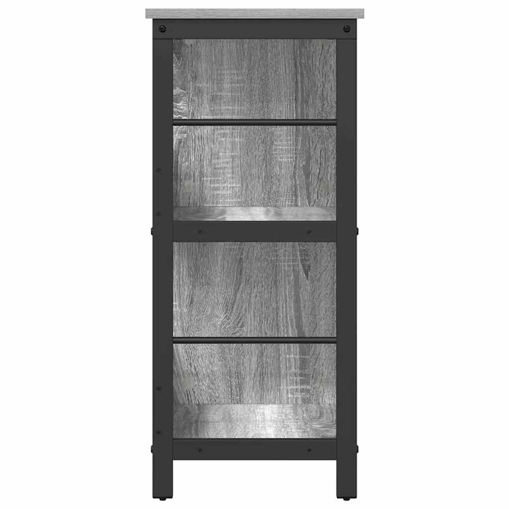 vidaXL Półka na książki Szary Sonoma 102 x 32 x 72,5 cm