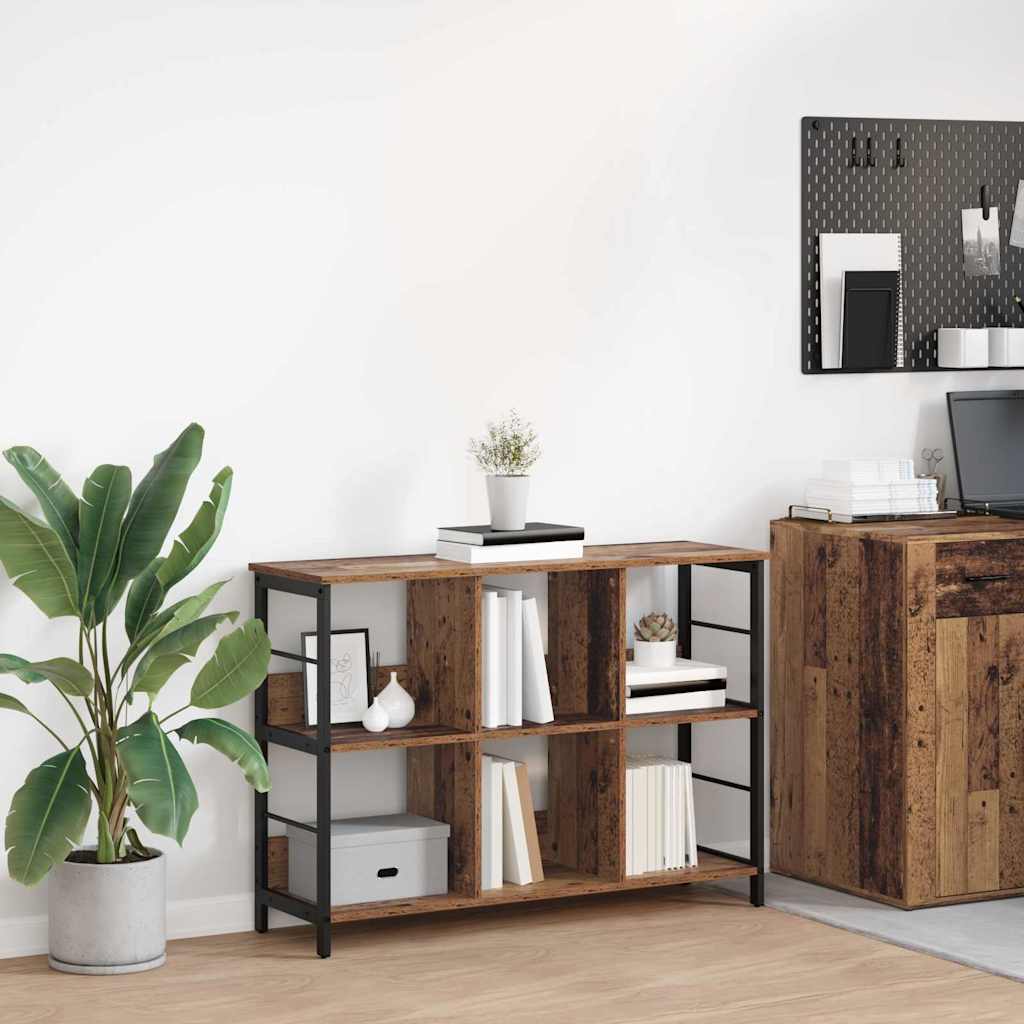 vidaXL Półka na książki Stare drewno 102 x 32 x 72,5 cm