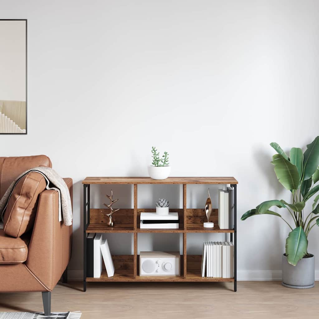 vidaXL Półka na książki Stare drewno 102 x 32 x 72,5 cm