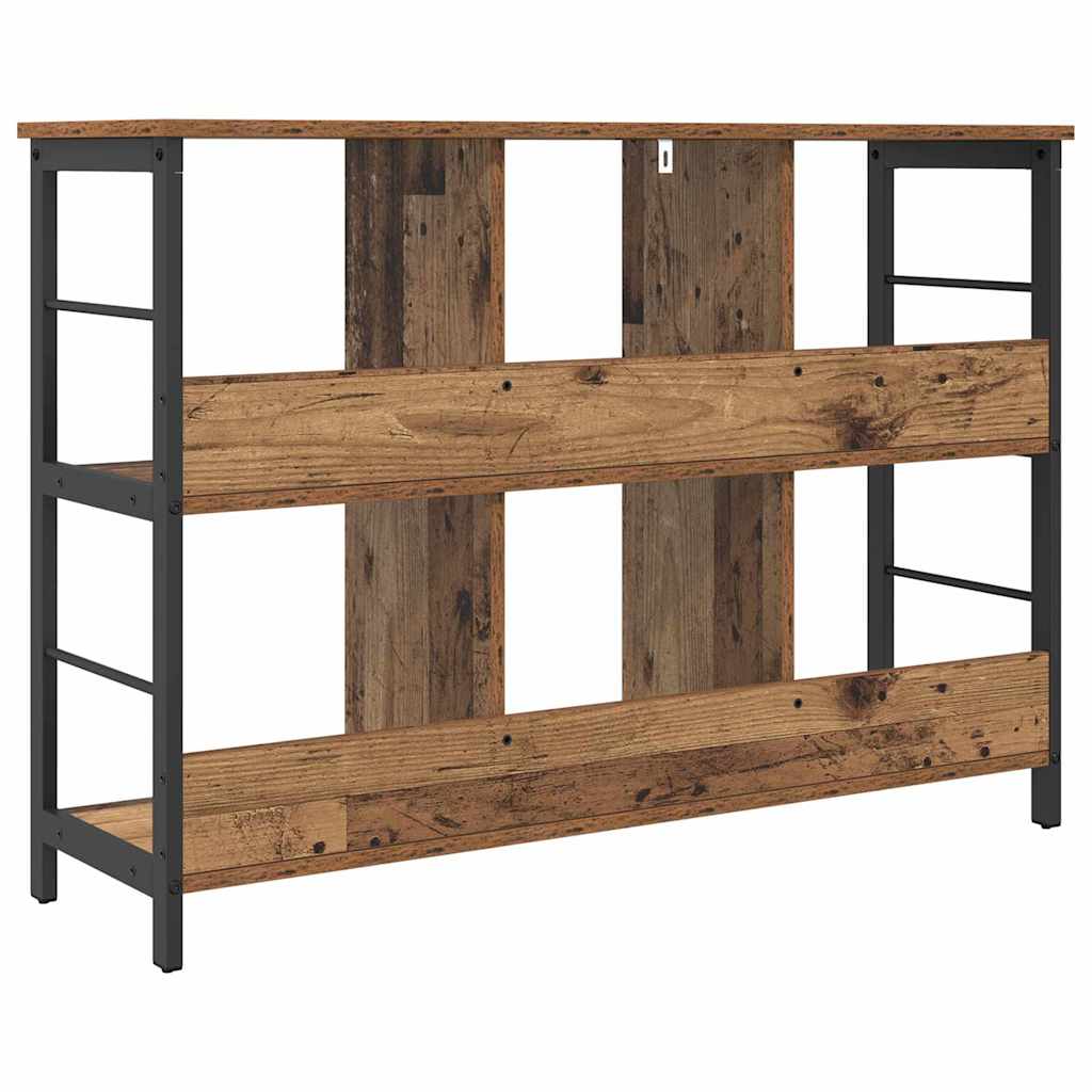 vidaXL Półka na książki Stare drewno 102 x 32 x 72,5 cm