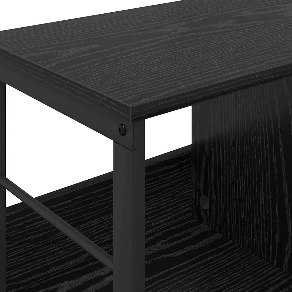 vidaXL Półka na książki Czarny Dąb 102 x 32 x 40,5 cm