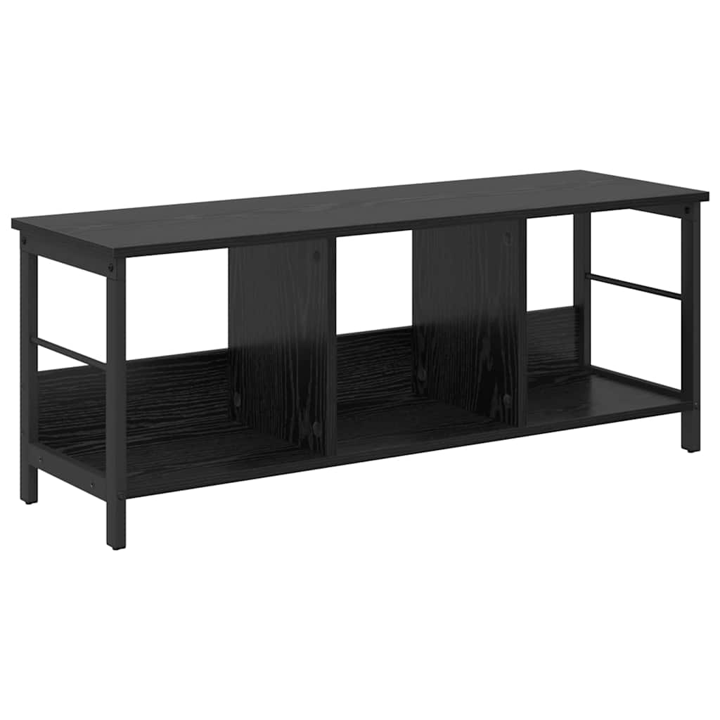 vidaXL Półka na książki Czarny Dąb 102 x 32 x 40,5 cm