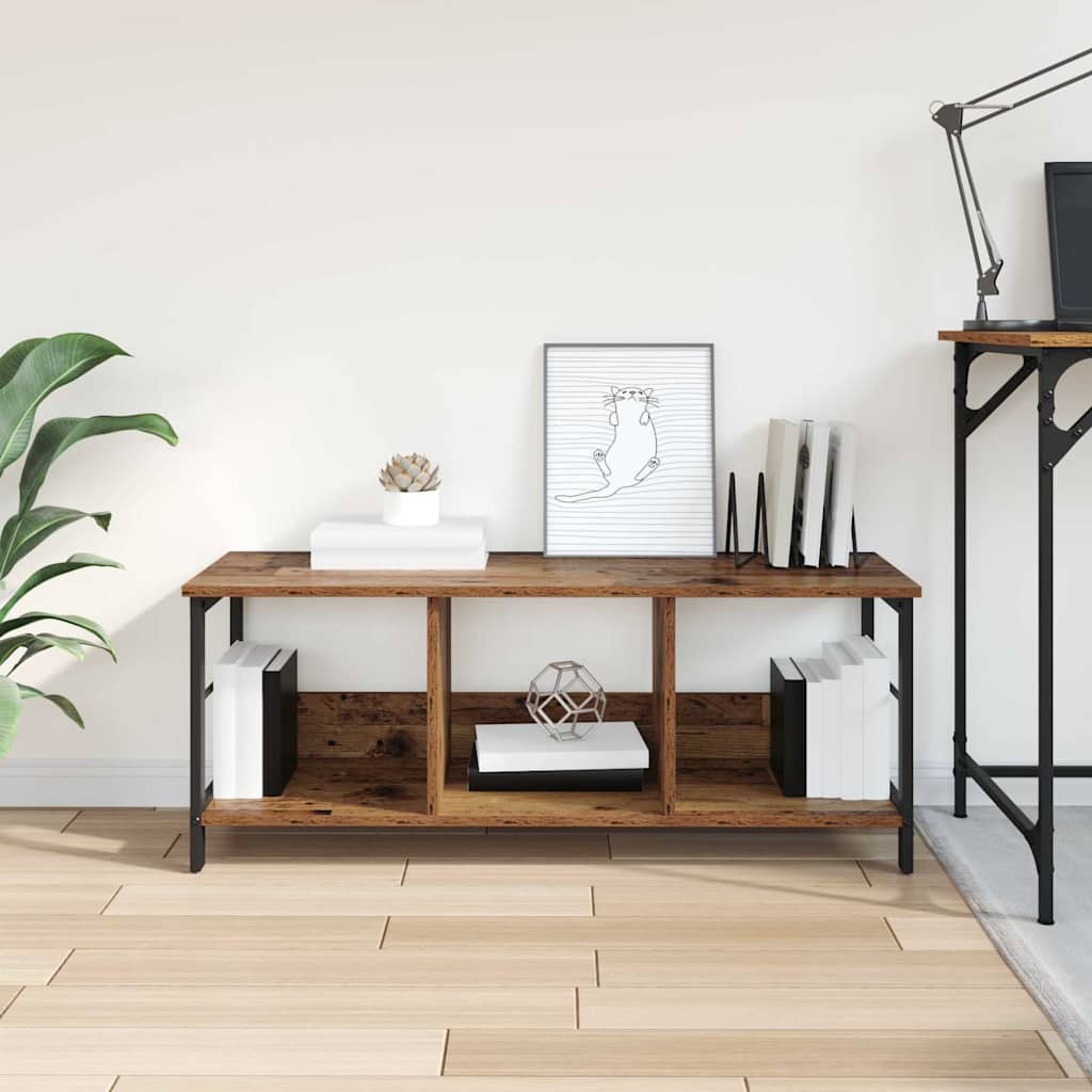 vidaXL Półka na książki Stare drewno 102 x 32 x 40,5 cm