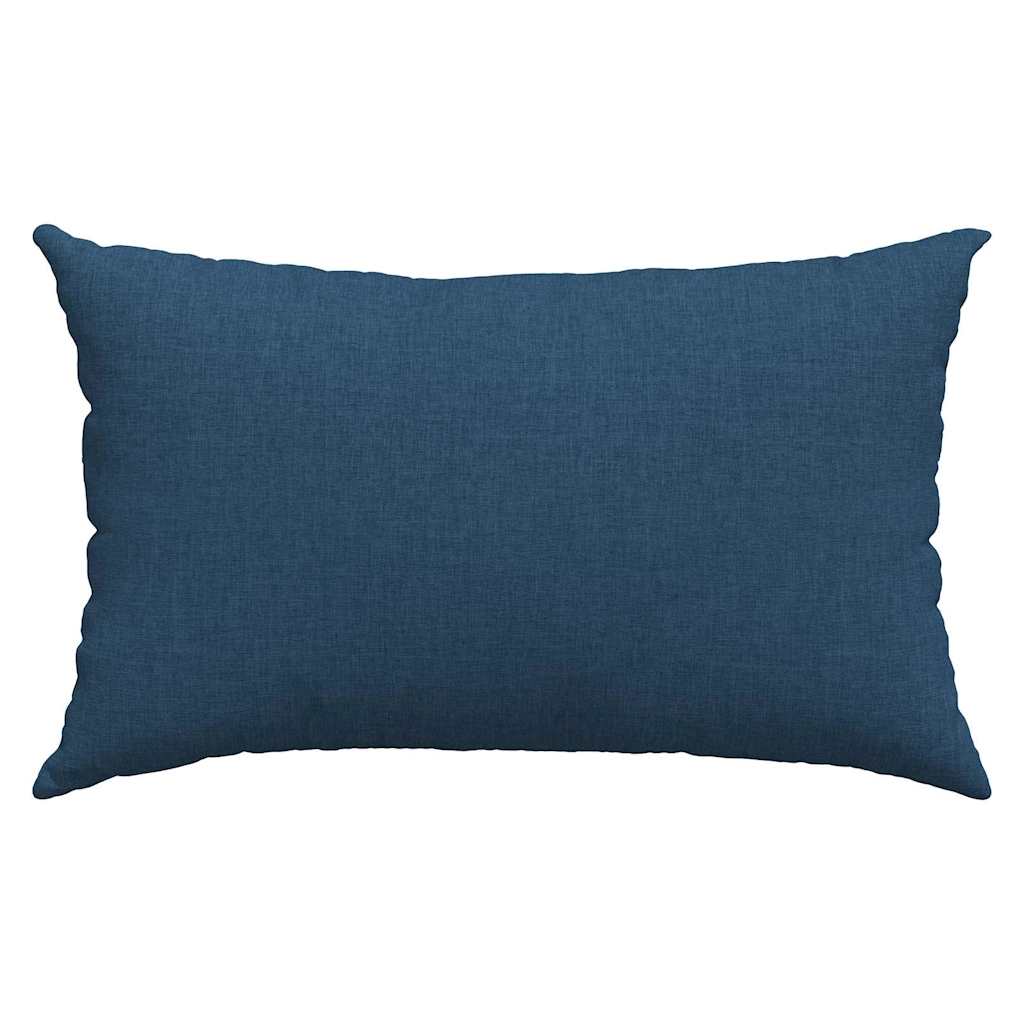 vidaXL Poduszki na sofę 2 pcs Niebieski 50 x 30 cm tkanina
