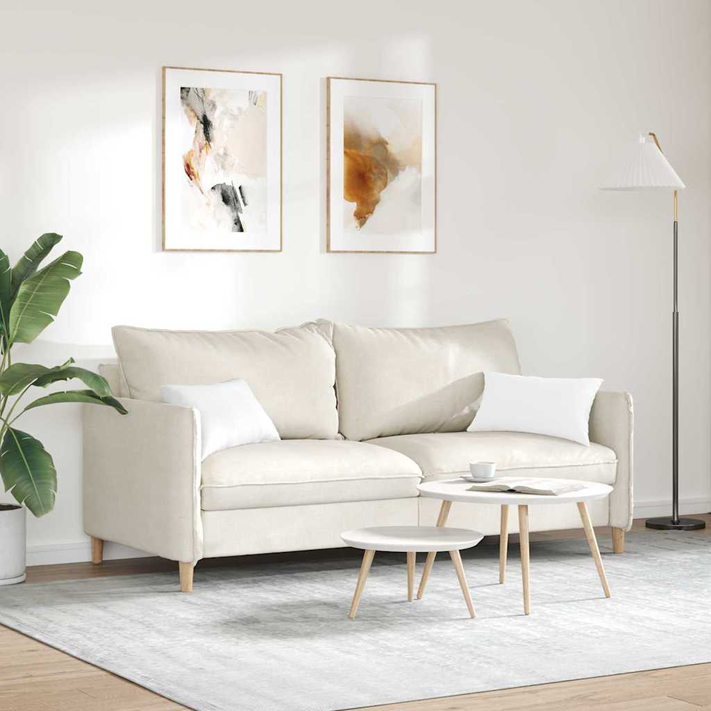 vidaXL Poduszki na sofę 2 pcs Biały 50 x 30 cm tkanina