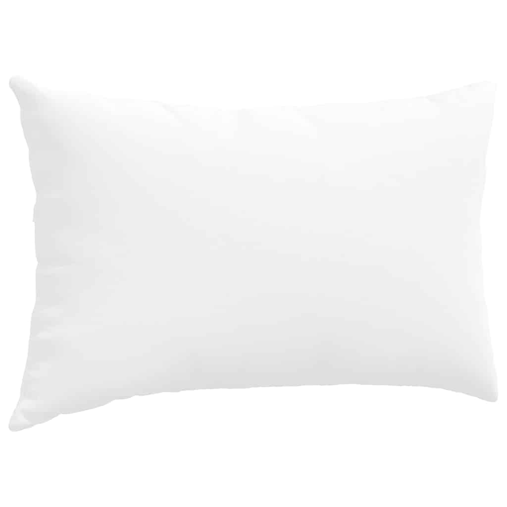 vidaXL Poduszki na sofę 2 pcs Biały 50 x 30 cm tkanina