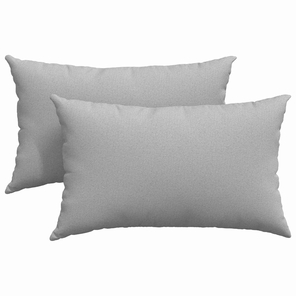 vidaXL Poduszki na sofę 2 pcs Szary chmur 50 x 30 cm tkanina