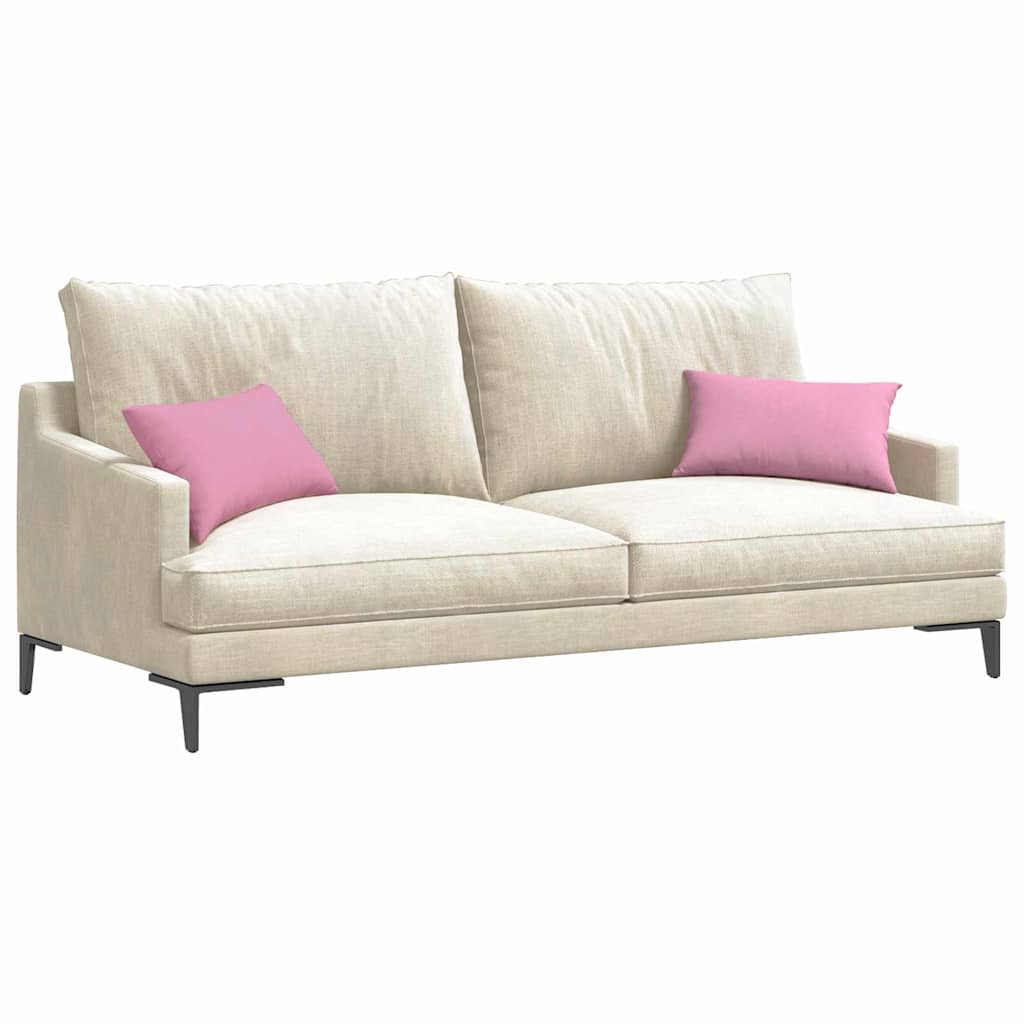 vidaXL Poduszki na sofę 2 pcs Różowy 50 x 30 cm tkanina