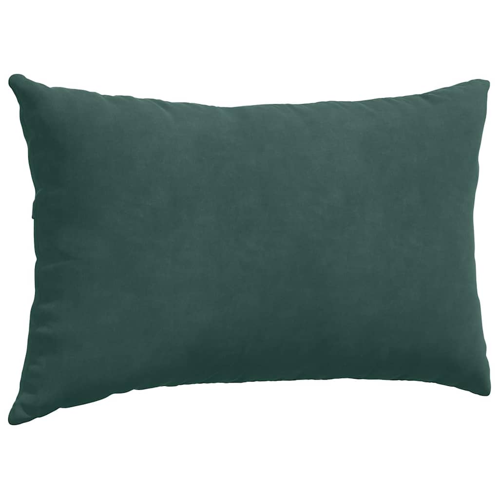 vidaXL Poduszki na sofę 2 pcs Ciemnozielony 50 x 30 cm