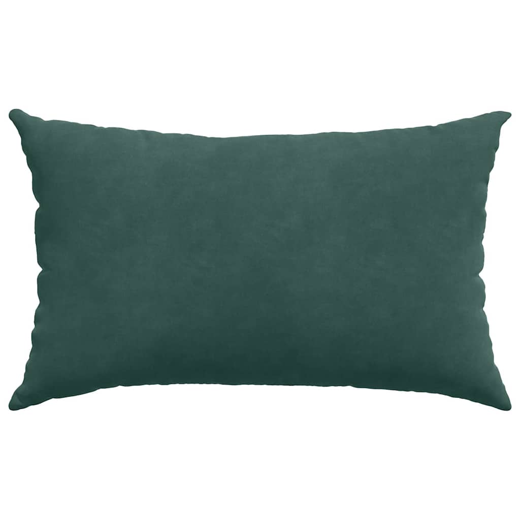 vidaXL Poduszki na sofę 2 pcs Ciemnozielony 50 x 30 cm