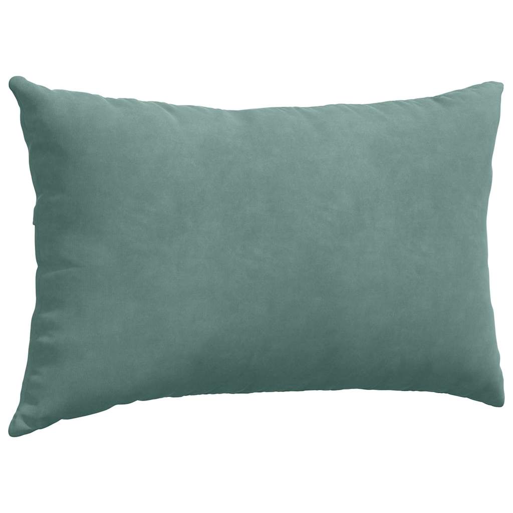 vidaXL Poduszki na sofę 2 pcs Zielony morski 50 x 30 cm