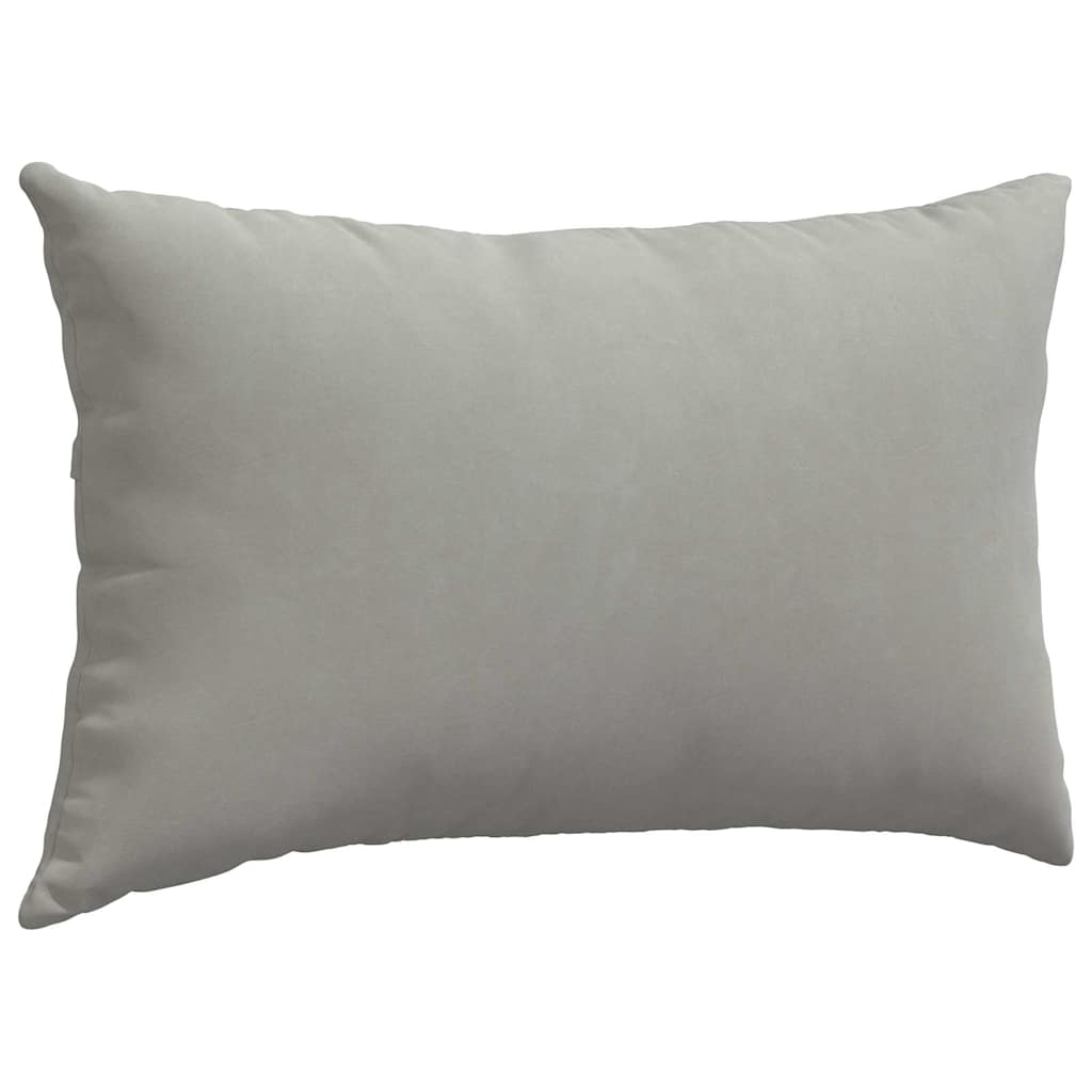 vidaXL Poduszki na sofę 2 pcs Jasnoszary 50 x 30 cm tkanina