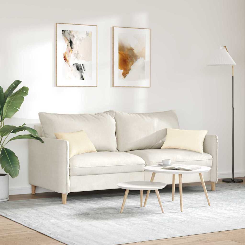 vidaXL Poduszki na sofę 2 pcs Kremowy 50 x 30 cm Tkanina sztruksowa
