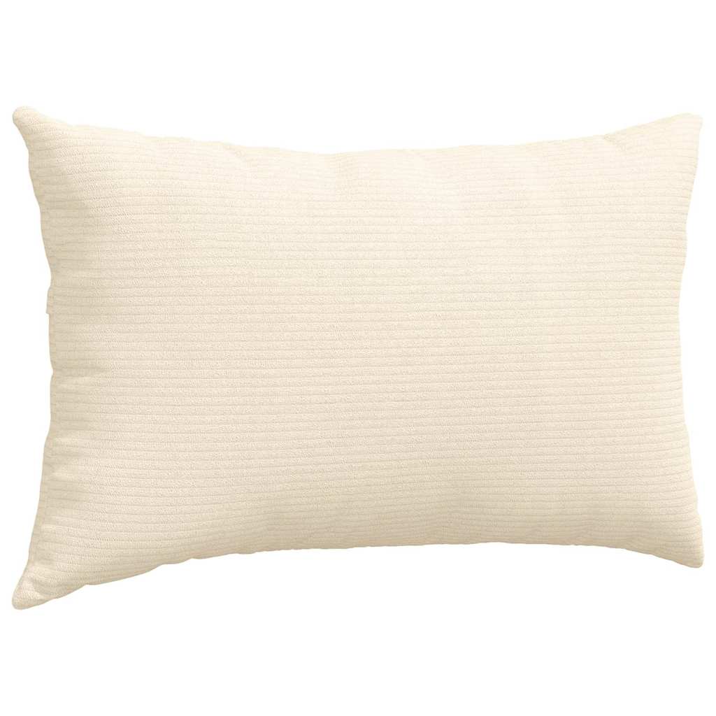 vidaXL Poduszki na sofę 2 pcs Kremowy 50 x 30 cm Tkanina sztruksowa