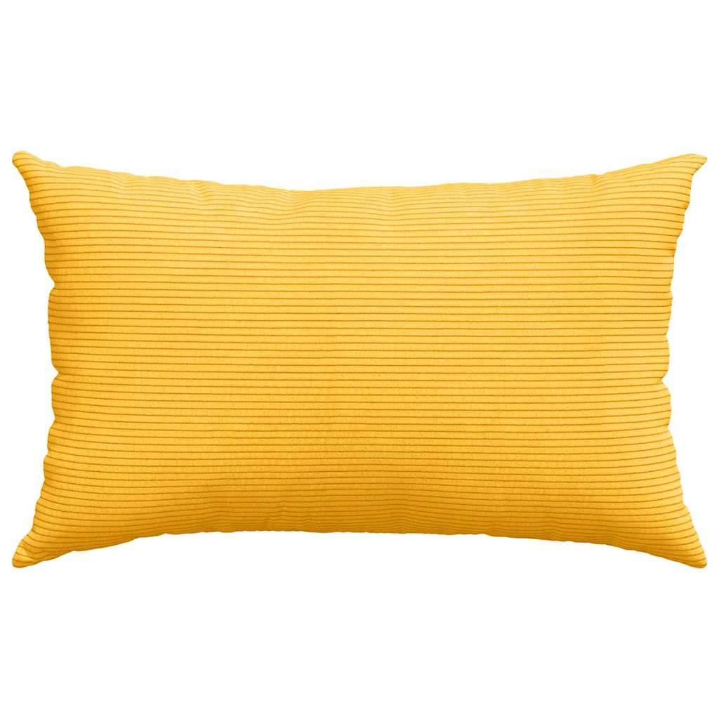 vidaXL Poduszki na sofę 2 pcs Jasnożółty 50 x 30 cm Tkanina sztruksowa