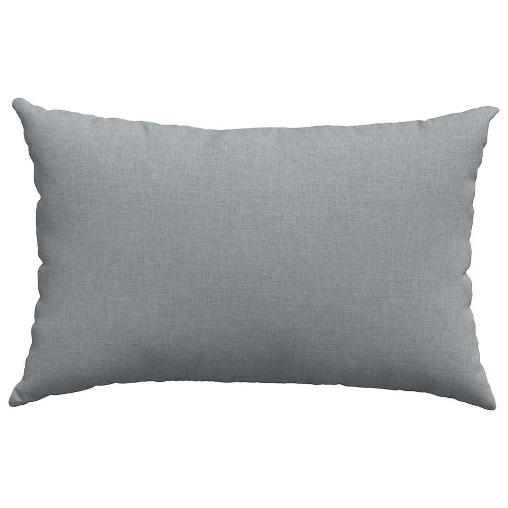 vidaXL Poduszki na sofę 2 pcs Jasnoszary 60 x 40 cm tkanina