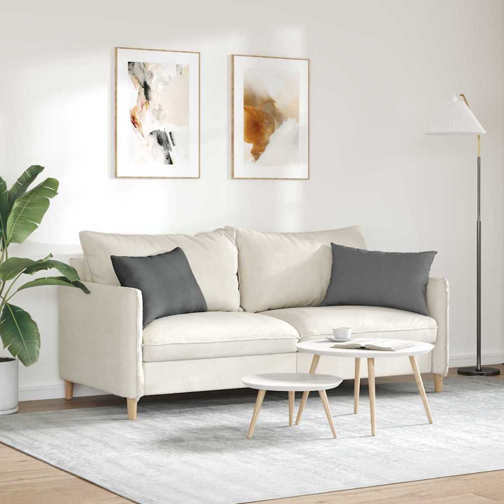 vidaXL Poduszki na sofę 2 pcs Ciemnoszary 60 x 40 cm tkanina