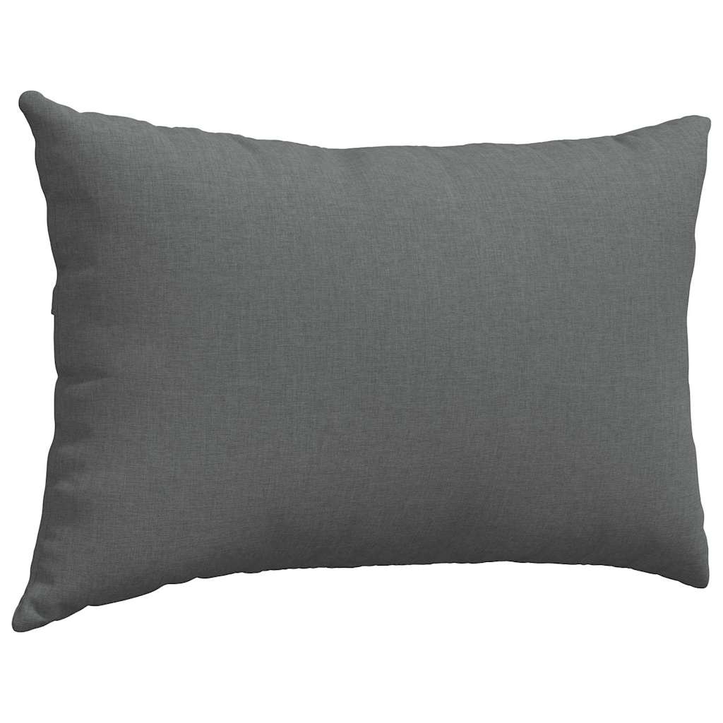 vidaXL Poduszki na sofę 2 pcs Ciemnoszary 60 x 40 cm tkanina