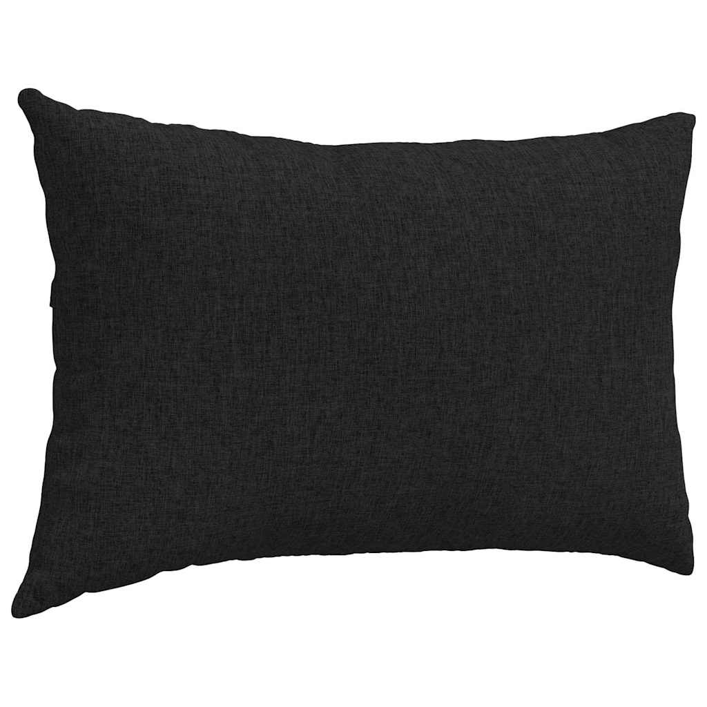 vidaXL Poduszki na sofę 2 pcs Czarny 60 x 40 cm tkanina