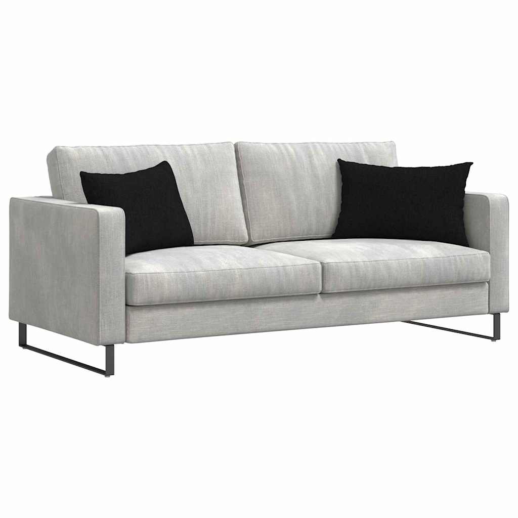 vidaXL Poduszki na sofę 2 pcs Czarny 60 x 40 cm tkanina