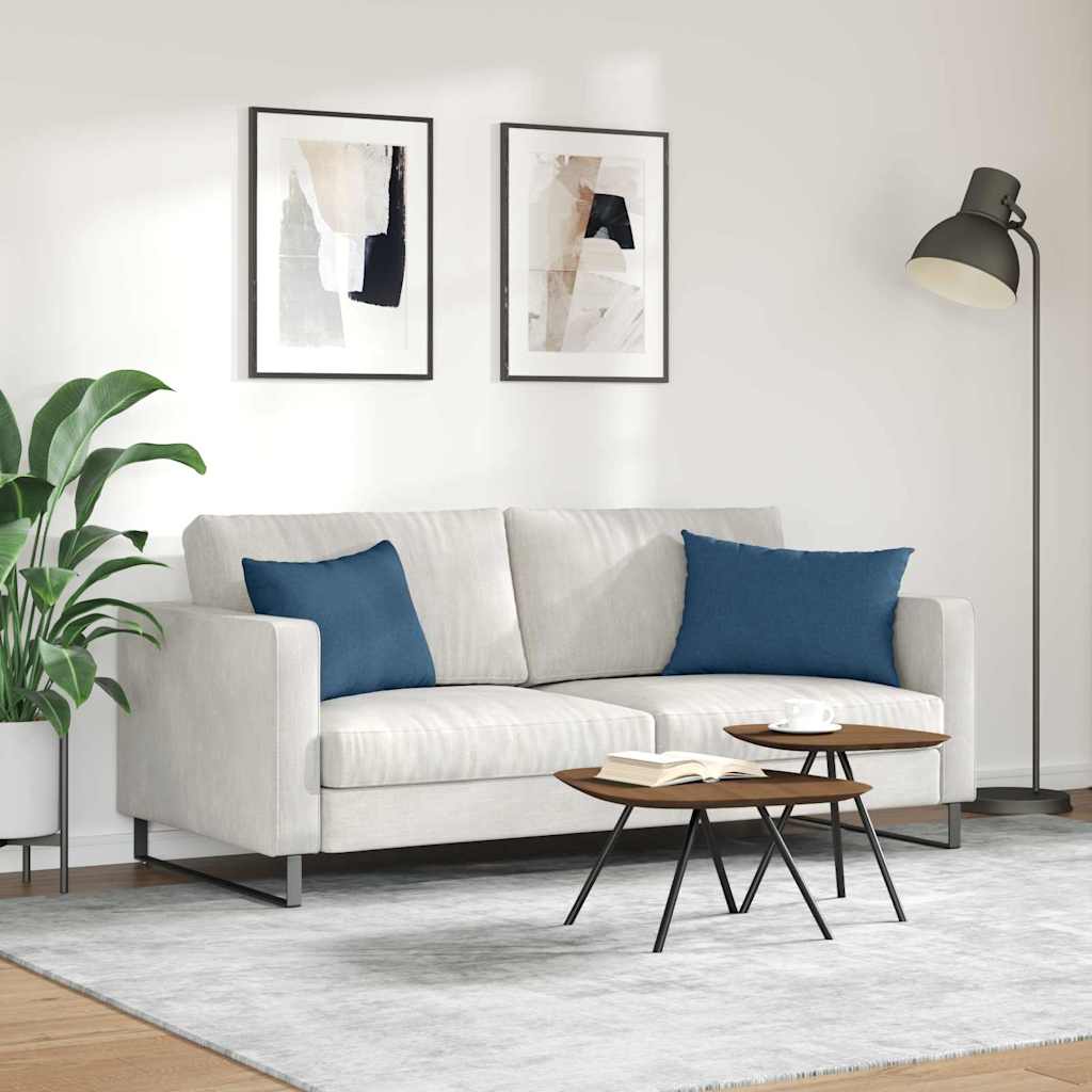vidaXL Poduszki na sofę 2 pcs Niebieski 60 x 40 cm tkanina