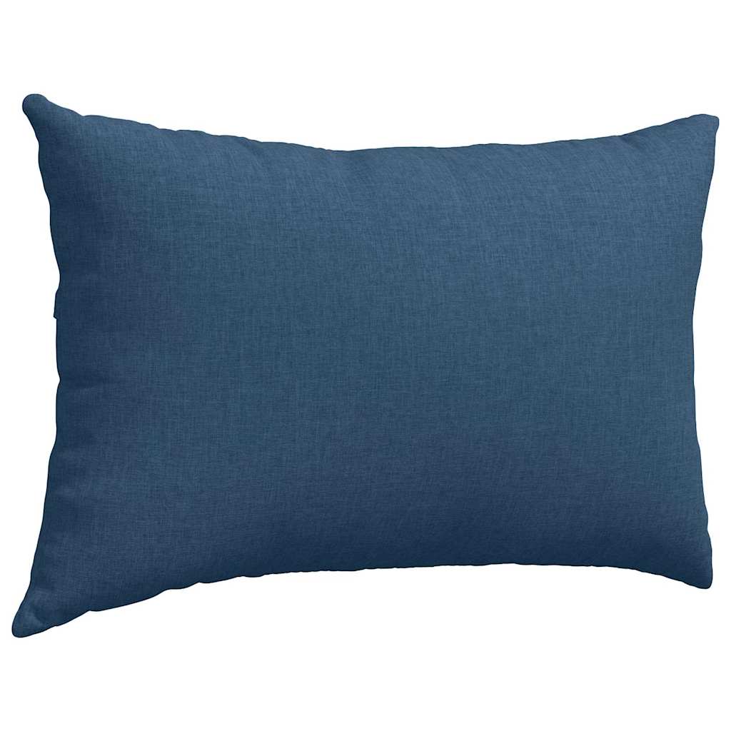vidaXL Poduszki na sofę 2 pcs Niebieski 60 x 40 cm tkanina