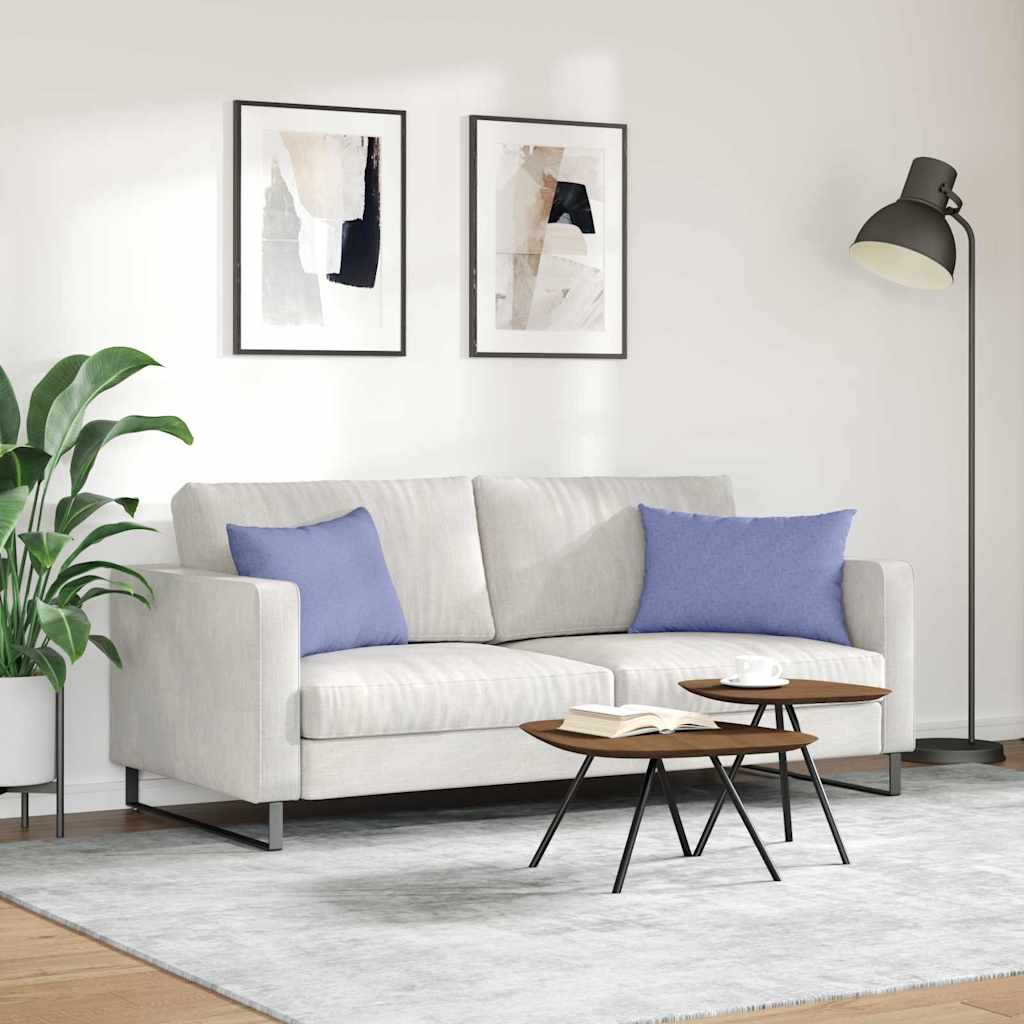 vidaXL Poduszki na sofę 2 pcs Niebieski dżins 60 x 40 cm tkanina
