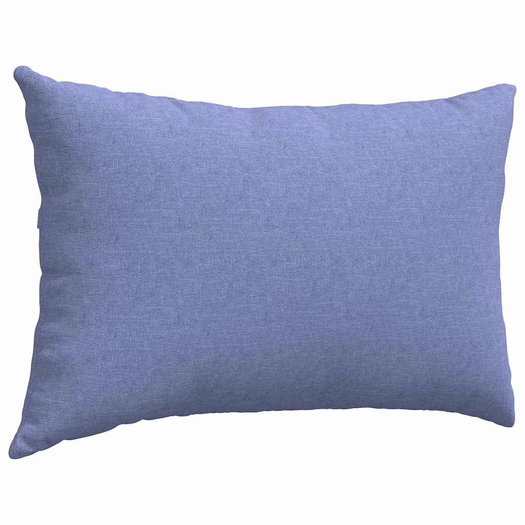 vidaXL Poduszki na sofę 2 pcs Niebieski dżins 60 x 40 cm tkanina