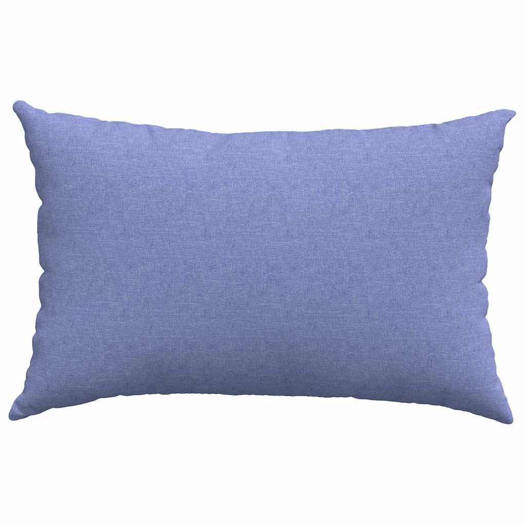 vidaXL Poduszki na sofę 2 pcs Niebieski dżins 60 x 40 cm tkanina