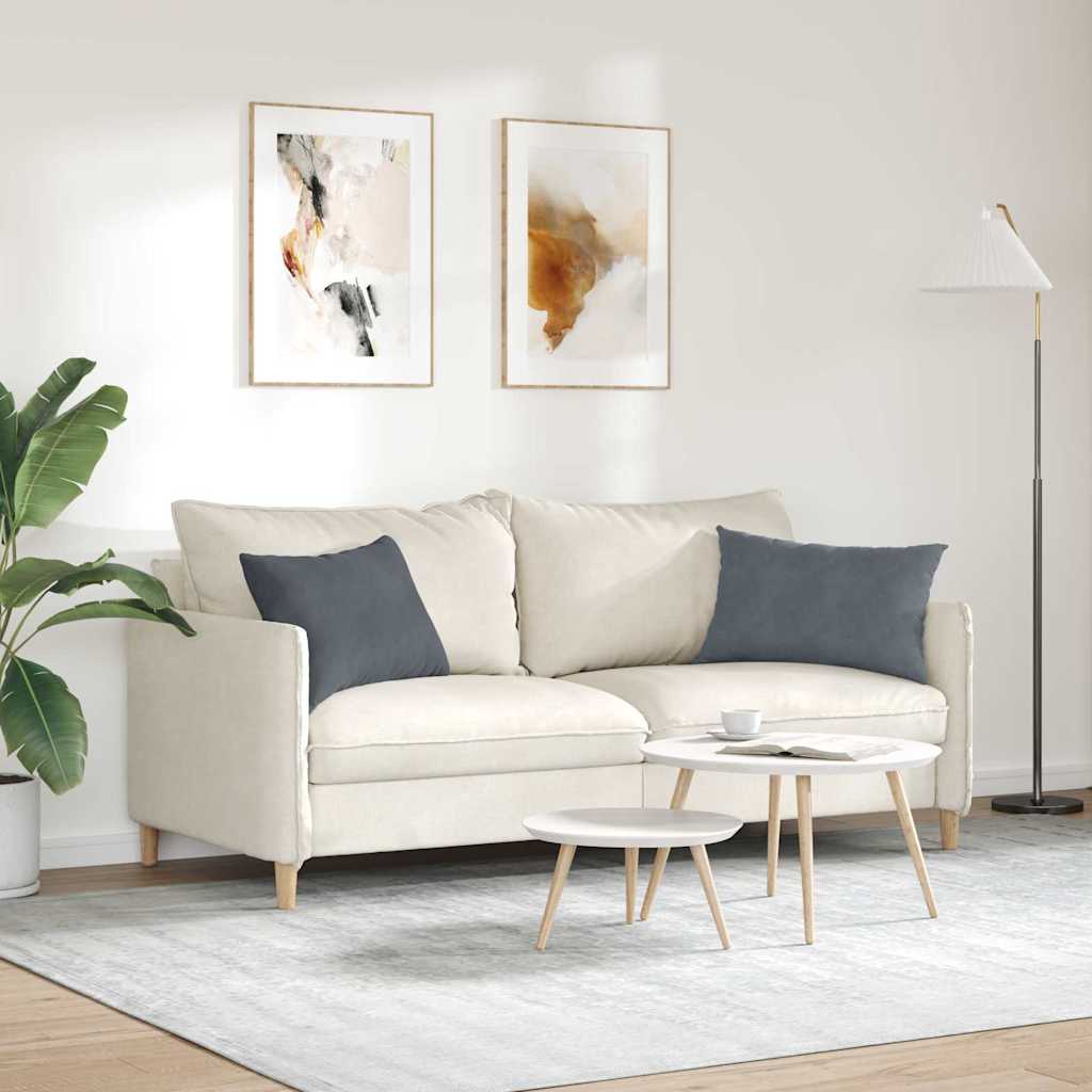 vidaXL Poduszki na sofę 2 pcs ciemno szary 60 x 40 cm
