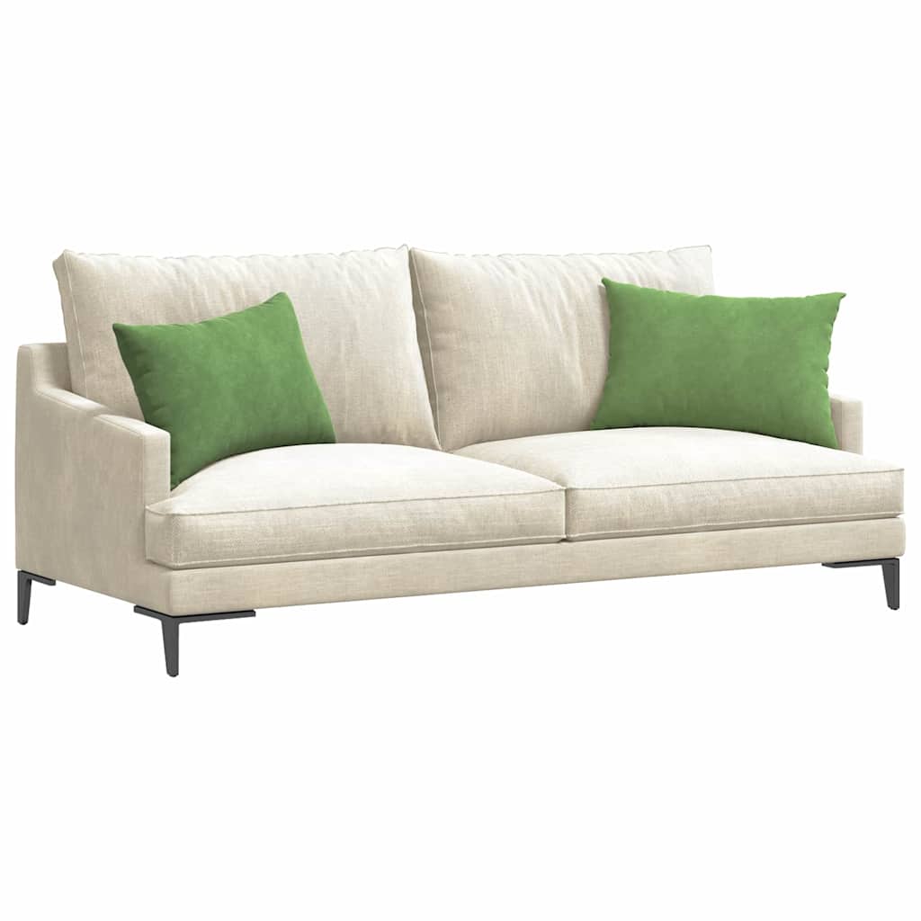 vidaXL Poduszki na sofę 2 pcs jasnozielony 60 x 40 cm