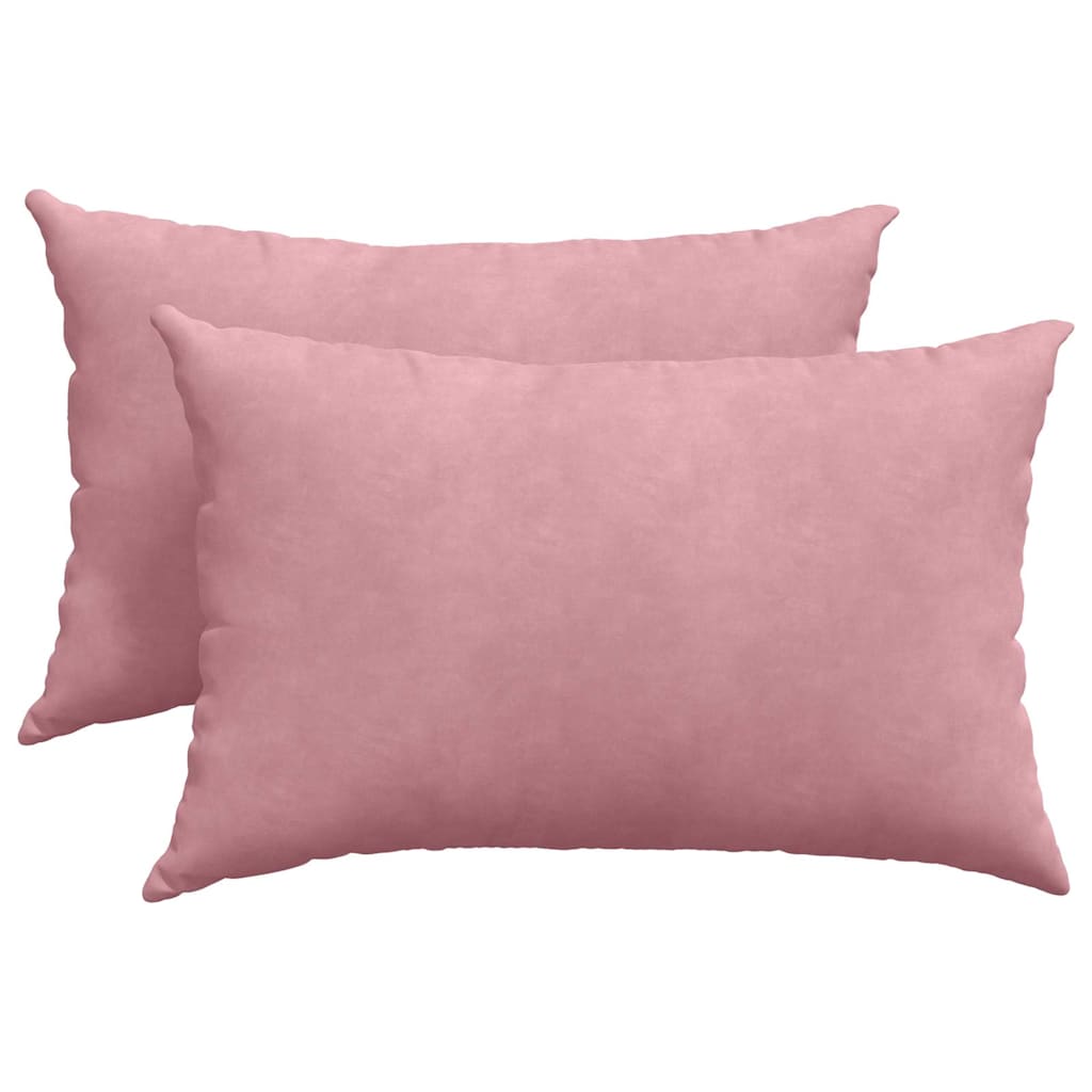 vidaXL Poduszki na sofę 2 pcs Różowy 60 x 40 cm Tkanina sztruksowa