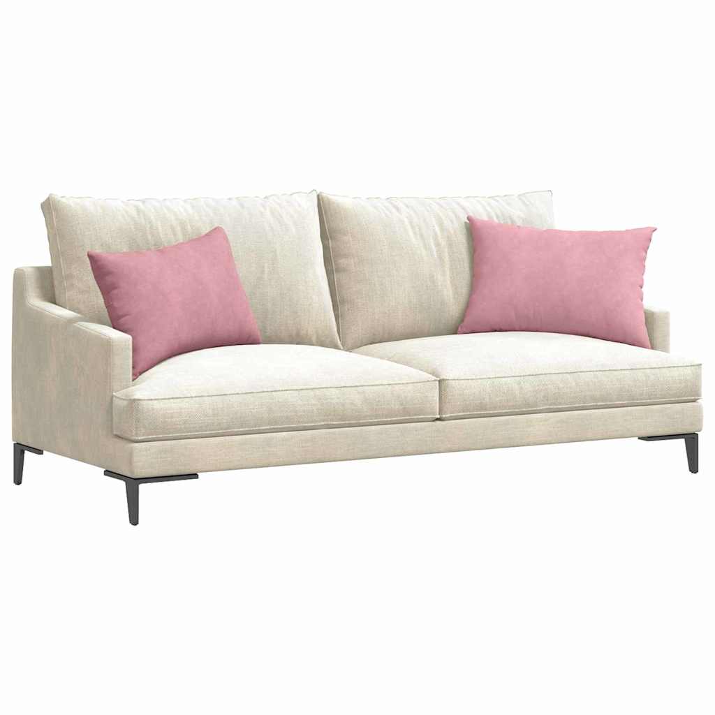 vidaXL Poduszki na sofę 2 pcs Różowy 60 x 40 cm Tkanina sztruksowa