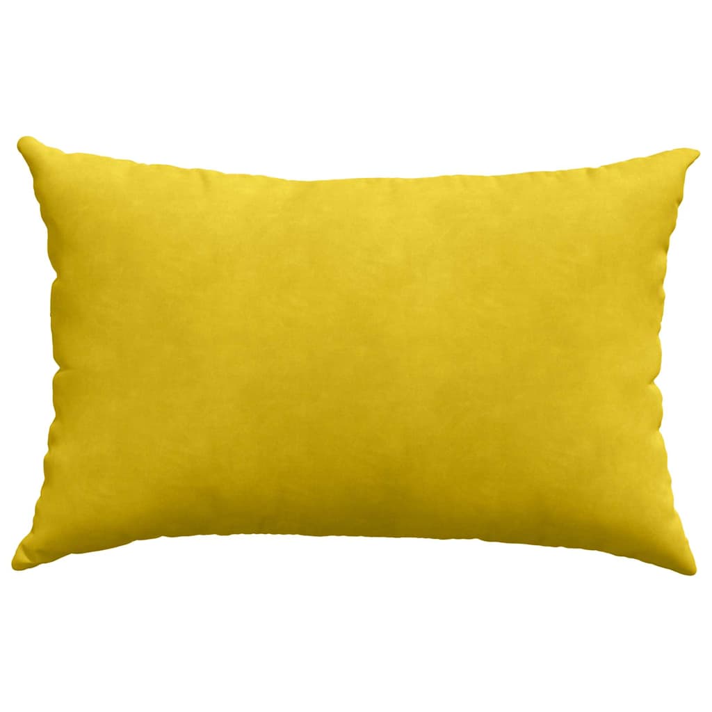 vidaXL Poduszki na sofę 2 pcs Żółty 60 x 40 cm Tkanina sztruksowa