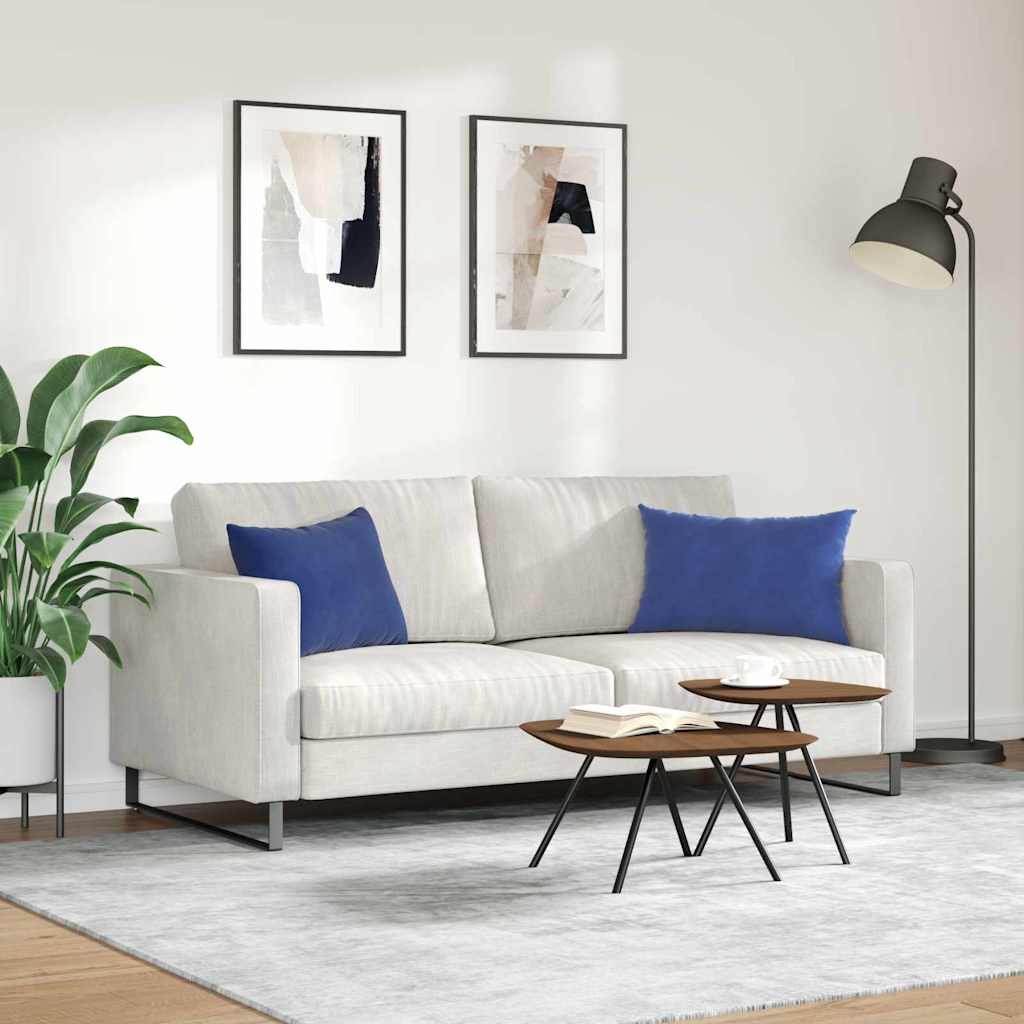 vidaXL Poduszki na sofę 2 pcs Niebieski policyjny 60 x 40 cm