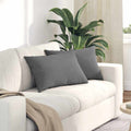 vidaXL Poduszki na sofę 2 pcs Ciemnoszary 60 x 40 cm tkanina