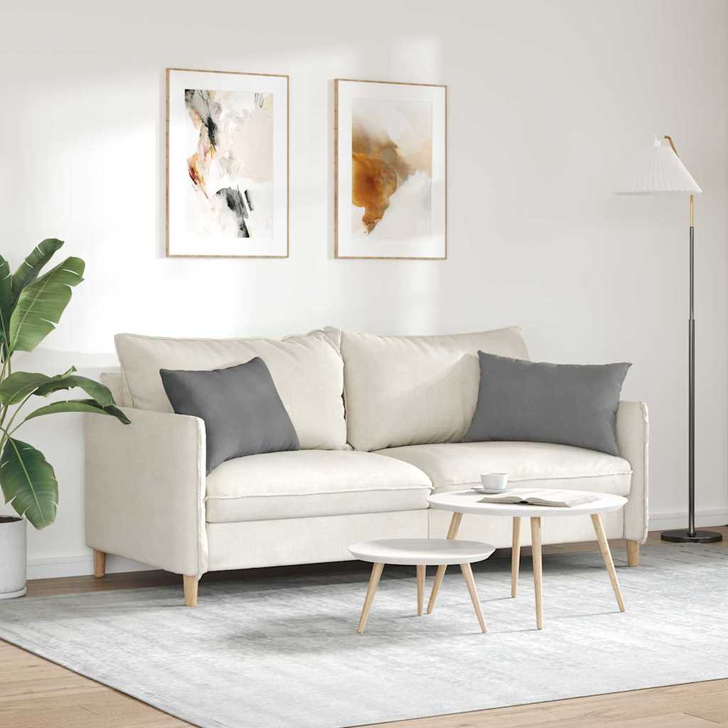 vidaXL Poduszki na sofę 2 pcs Ciemnoszary 60 x 40 cm tkanina