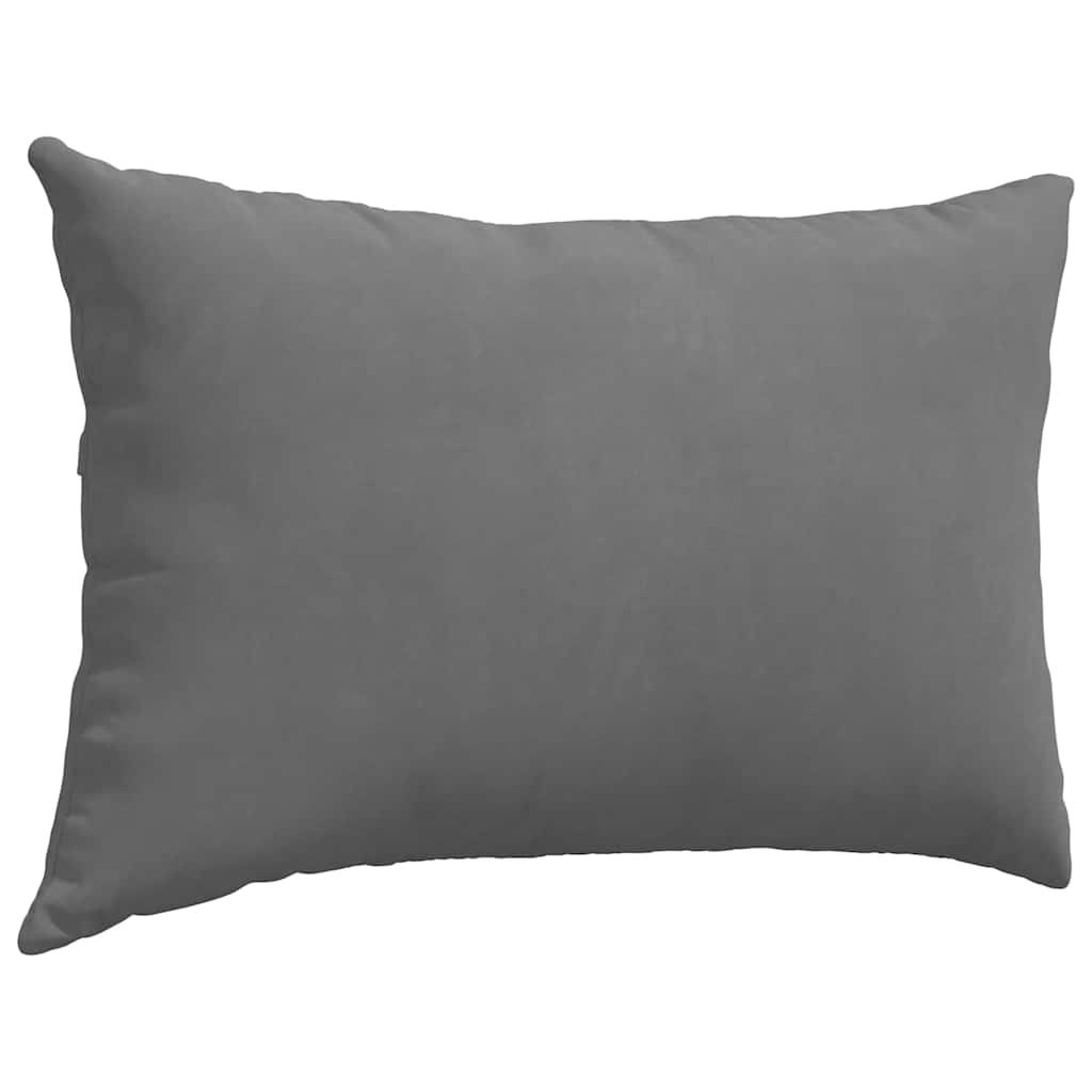 vidaXL Poduszki na sofę 2 pcs Ciemnoszary 60 x 40 cm tkanina