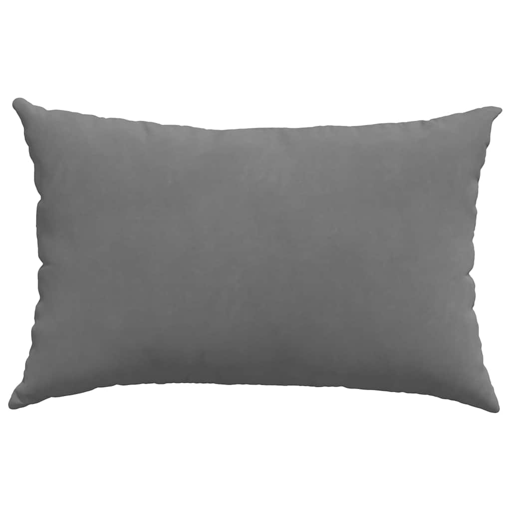 vidaXL Poduszki na sofę 2 pcs Ciemnoszary 60 x 40 cm tkanina